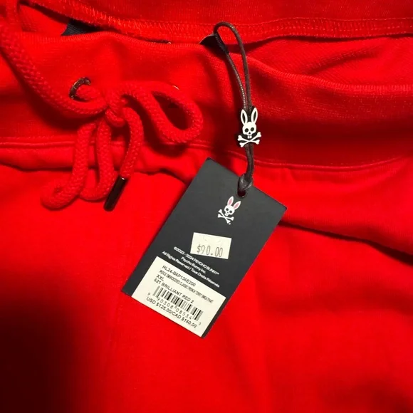 Psycho Bunny Red Sweatpants